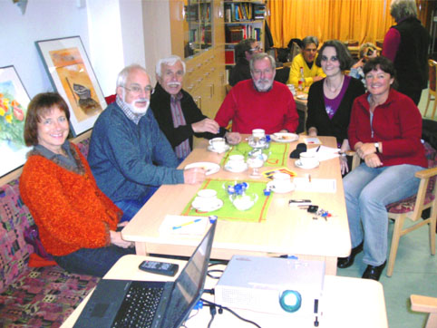 Gruppe bei Vortrag