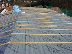 Dachflche fr Solarmodule